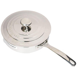 Le+Creuset+Tri-Ply+Stainless+Steel+Saute+Pan%2C+3+qt.