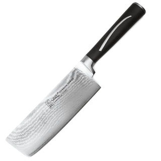 Ginsu Forged Damascus 6″ Cleaver - Discover Gourmet