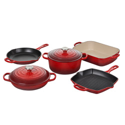 Le+Creuset+7+Piece+Signature+Cast+Iron+Set