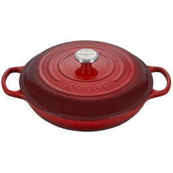 Le+Creuset+3.5+qt+Enameled+Cast+Iron+Signature+Braiser+-+Discover+Gourmet