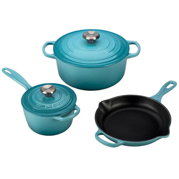 Le Creuset Cast Iron Cookware Set - 9 Piece Cerise