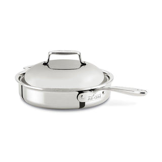 All-Clad d7 Stainless 3 Qt. Pan Roaster with Domed Lid - Discover Gourmet