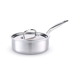 Heritage+Steel+5-ply+Stainless+Saucepan+with+Lid+-+Discover+Gourmet