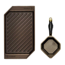 FINEX+Cast+Iron+2-Piece+Grill+and+Sauce+Pan+Set+-+Discover+Gourmet