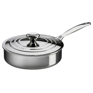 Le Creuset Stainless Steel 3 Qt Saute Pan with Lid - Discover Gourmet