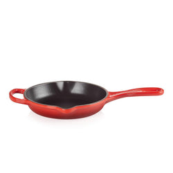 Le+Creuset+6.33%27%27+Enameled+Cast+Iron+Signature+Iron+Handle+Skillet+-+Discover+Gourmet