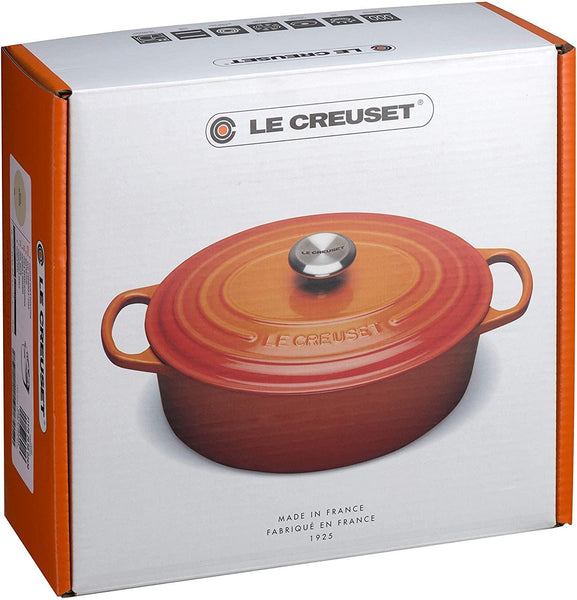 Le Creuset Enameled Cast Iron Signature Oval Dutch Oven, 8 qt., Cerise