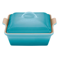 Le Creuset 2.5 qt (9-Inch) Stoneware Heritage Covered Square Casserole - Discover Gourmet