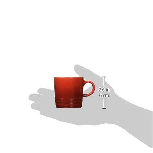 Le Creuset Stoneware Espresso Mug, 3 oz. - Cerise | Discover Gourmet