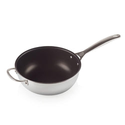 Le+Creuset+3.5+qt.+Nonstick+Saucier+Pan+-+Discover+Gourmet