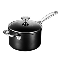 Le+Creuset+Toughened+Nonstick+PRO+3+qt.+Saucepan+with+Glass+Lid+-+Discover+Gourmet