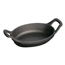 Staub+Cast+Iron+5.5%E2%80%B3+x+3.8%E2%80%B3+Mini+Oval+Gratin+Baking+Dish+-+Discover+Gourmet