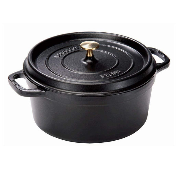 Staub 9-Quart Enameled Cast Iron Cocotte Dutch Oven, Red, Black, Blue or  Gray