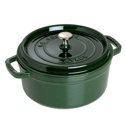 Staub+Cast+Iron+9-qt+Round+Cocotte+-+Basil+-+Discover+Gourmet