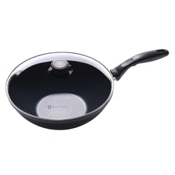 Swiss+Diamond+Induction+Wok+with+Lid+and+Tempura+Rack+-+Discover+Gourmet