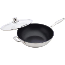 Swiss+Diamond+-+Nonstick+Clad+Wok+w%2FLid+-+7.9+Qt.+-+Discover+Gourmet