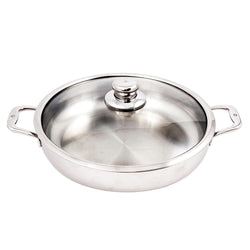 Swiss+Diamond+Premium+Clad+Chefpan+w%2FLid+-+12.8%E2%80%B3+-+Discover+Gourmet