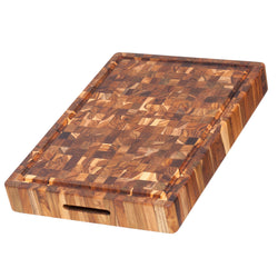 Teakhaus+End+Grain+Carving+Board+with+Juice+Canal%2C+20%E2%80%B3+X+14%E2%80%B3+X+2.5%E2%80%B3+-+Discover+Gourmet