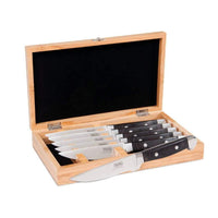 Viking Professional 6-Piece Steak Knife Set in Bamboo Box - Discover Gourmet