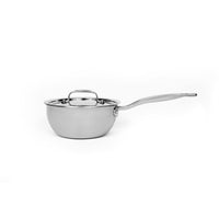 Heritage Steel 5-ply Stainless Saucier Pan with Lid