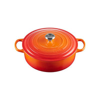 Le Creuset  6.75 qt Signature Cast Iron Wide Round Dutch Oven