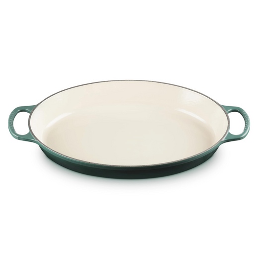 Le Creuset 3 qt Enameled Cast Iron Signature Oval Baker, Sand Interior