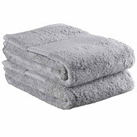 Delilah Home 100% Organic Cotton Face Towels, set of 2 - Light grey | Discover Gourmet