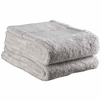 Delilah Home 100% Organic Cotton Face Towels, set of 2 - Natural | Discover Gourmet