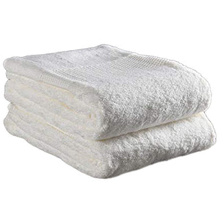 Delilah Home 100% Organic Cotton Face Towels, set of 2 - White | Discover Gourmet