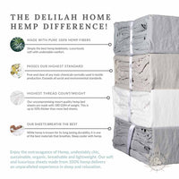 Delilah Home 100% Organic Hemp Duvet Cover
