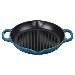 Le+Creuset+Signature+9.75%E2%80%B3+Deep+Round+Grill+Pan+-+Discover+Gourmet