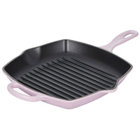 Le Creuset Enameled Cast Iron Signature 10.25'' Square Skillet Grill with Handle