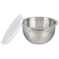Le Creuset Set of 3 Stainless Steel Mixing Bowls with Lids