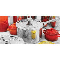 Le Creuset 2 Qt. Stainless Steel Saucepan with Lid - Discover Gourmet
