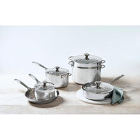Le Creuset 4 Qt. Stainless Steel Saucepan with Lid and Helper Handle - Discover Gourmet
