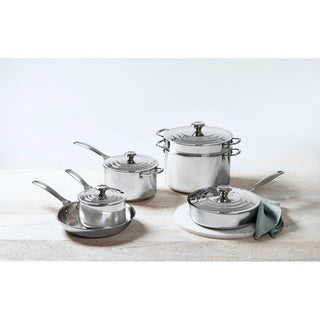 Le Creuset 3 Qt. Stainless Steel Saucepan with Lid - Discover Gourmet