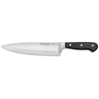 Wusthof Classic Demi-Bolster Cook's Knife Hollow Edge (8″) - Discover Gourmet