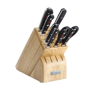 Wusthof Classic 9-piece Knife Block Set - Beechwood - Discover Gourmet