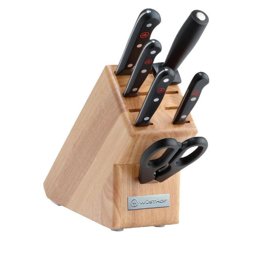 Wusthof Gourmet 7-piece Starter Knife Block Set - Beechwood