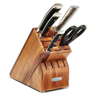 Wusthof Classic Ikon 6-piece Starter Knife Block Set - Acacia - Discover Gourmet