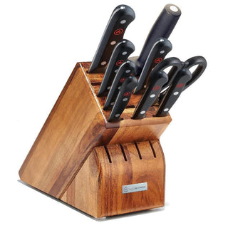 Wusthof Gourmet 10-piece Knife Block Set - Acacia