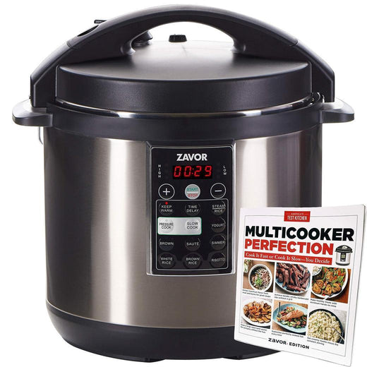 Zavor LUX Quart Multi-cooker with America's Test Kitchen Multicooker Perfection Cookbook, Stainless Steel