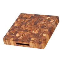 Teakhaus 317 Square Butcher Block Cutting Board With Hand Grips - Discover Gourmet