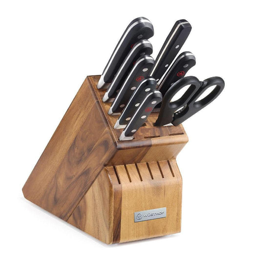 Wusthof Classic 9-piece Knife Block Set - Acacia - Discover Gourmet