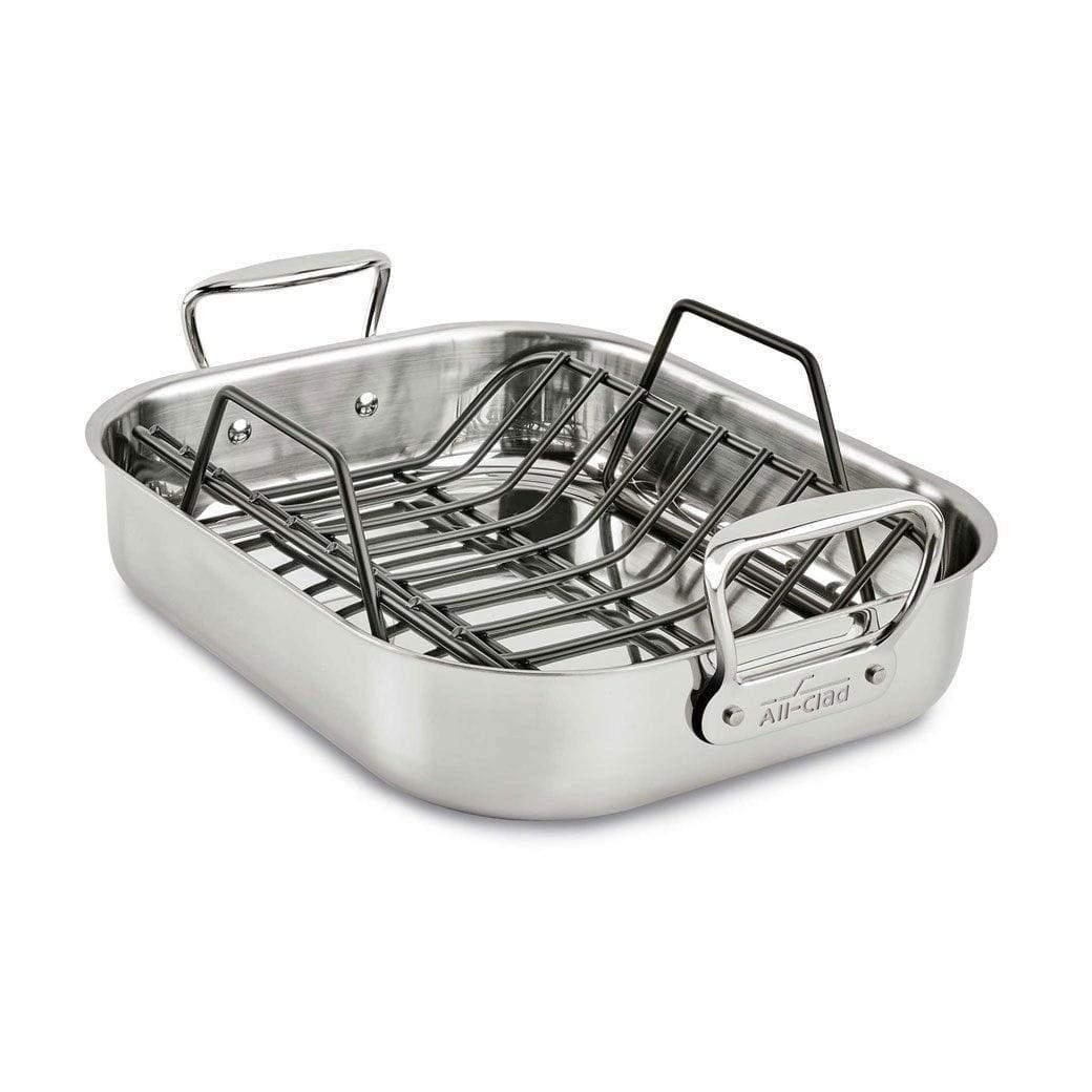 AllClad Roasting Pan with Rack Discover Gourmet