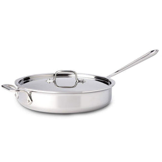 All-Clad Stainless Saute Pan with Lid - Discover Gourmet