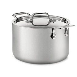 All-Clad+d5+Brushed+Stainless+4+qt+Soup+Pot+with+Lid+-+Discover+Gourmet
