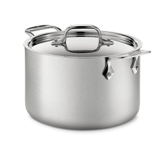 All-Clad d5 Brushed Stainless 4 qt Soup Pot with Lid - Discover Gourmet