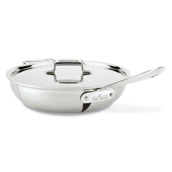 All-Clad+D5+Brushed+Stainless+Steel+4qt.+Weeknight+Pan+-+Discover+Gourmet
