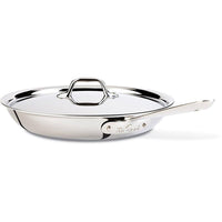 All-Clad Stainless 12″ Fry Pan with Lid - Discover Gourmet